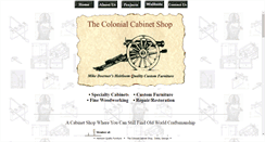 Desktop Screenshot of colonialcabinetshop.com